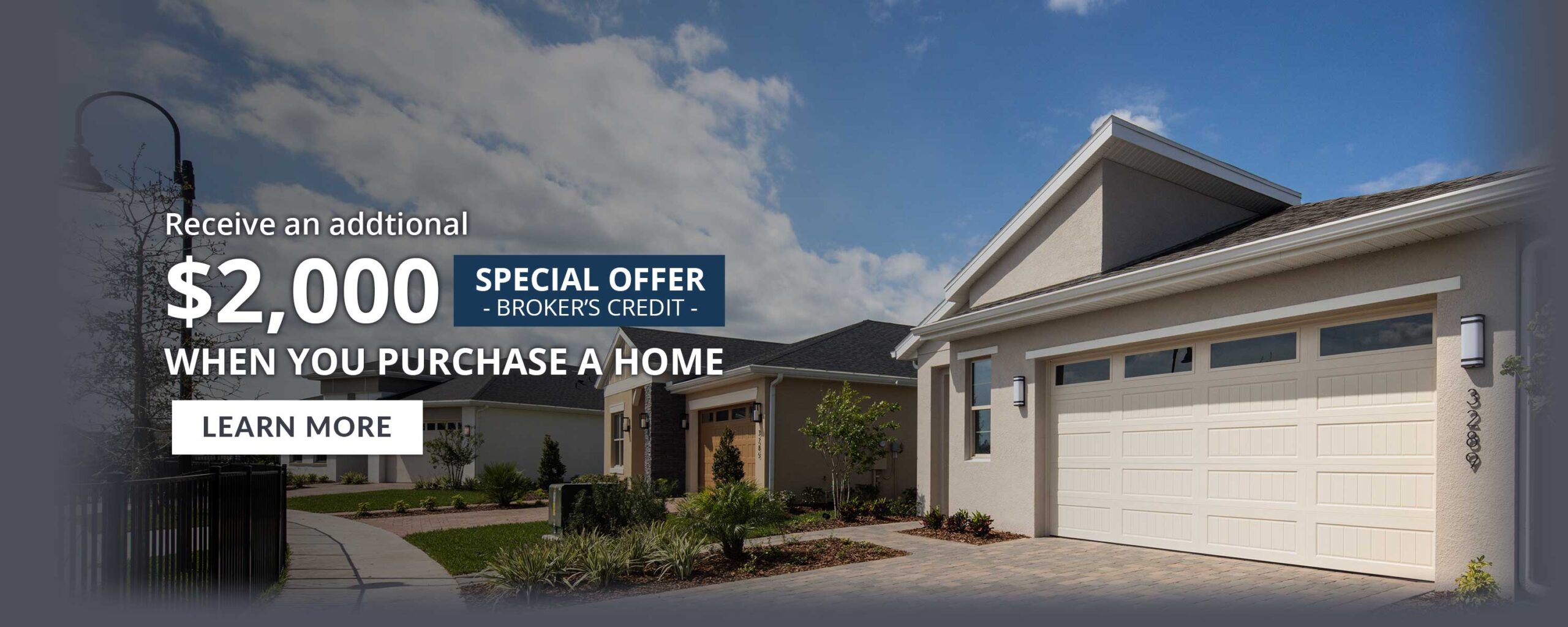 Offer | $2,000 Broker’s Credit Florida home sale Harmony new home sale